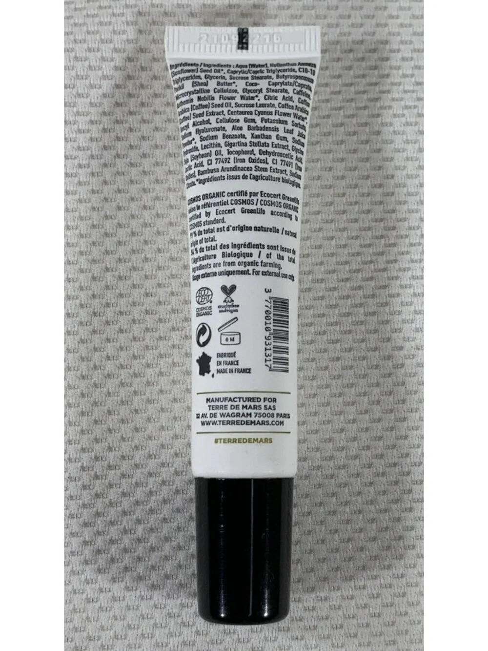 Terre De Mars Variance Eye Contour Cream 15ml Organic Clean Beauty France NEW